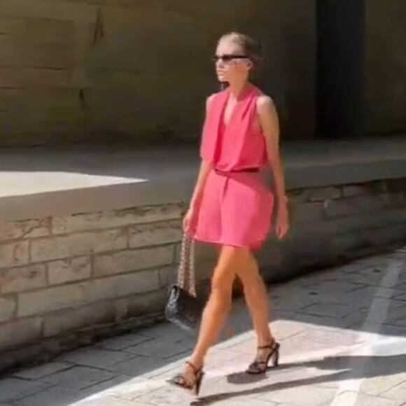 ZARA SHORT HALTER JUMPSUIT - Picture 1 of 11